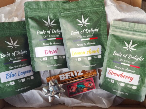 🎄 Offre de Noël -20% – Pack Découverte CBD - 4 Fleurs Premium