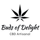 Buds of Delight - Logo print noir sur fond blanc